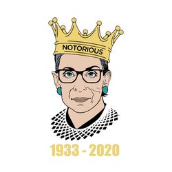 notorious 1933 2020 svg,ruth bader ginsburg svg,feminist shirt, ruth bader ginsburg shirt,vintage ruth bader ginsburg sv