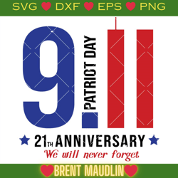 21th anniversary we will never forget svg