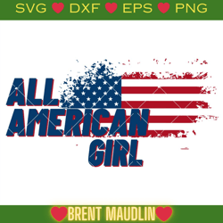 all american girl svg, patriotic girl svg, independence