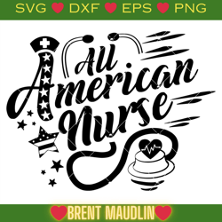 all american nurses svg, nurse 4th of july svg, nurse svg