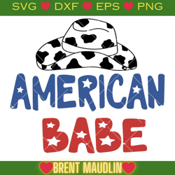 american babe svg, cowboy hat svg, american cowboy svg