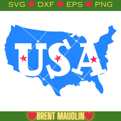 usa map svg, 4th of july usa svg, fourth of july gift