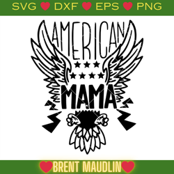 usa stars eagle wings svg, american mama svg, patriotic svg