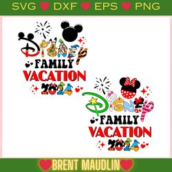 bundle disney family vacation 2024 mickey minnie head ,trending, mothers day svg, fathers day svg, bluey svg, mom svg, d