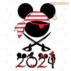 mickey mouse pirate head 2024 svg