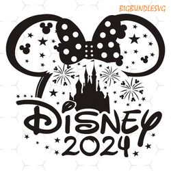 minnie mouse magic kingdom 2024 svg