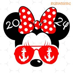 minnie mouse glasses cruise 2024 svg