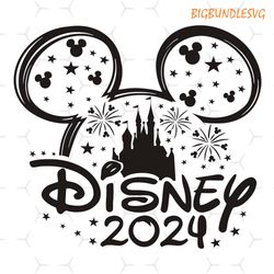 mickey disneyland castle 2024 svg