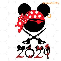 captain pirate minnie mouse 2024 svg