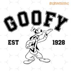 dog goofy est 1928 svg