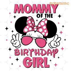 minnie mouse cool mommy of the birthday girl svg