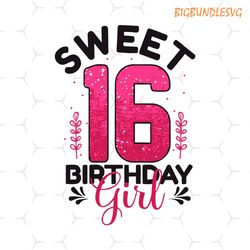 sweet 16 birthday girl shirt, cute sixteenth birthday tshirt for daughter, funny birthday girl turning 16 design