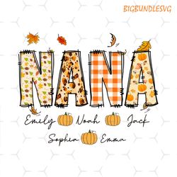 personalization nana png, pumpkin season png, thanksgiving png, thanksgiving mama png