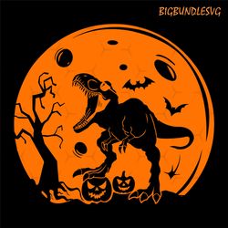 halloween dinosaur svg, kids halloween svg, pumpkin svg, dino svg, moon svg, popular png