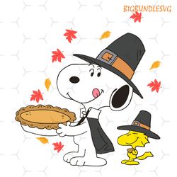 thanksgiving snoopy and woodstock svg, peanuts thanksgiving day svg png eps dxf pdf, cricut file