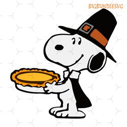 cute snoopy thanksgiving peanuts svg graphic design file
