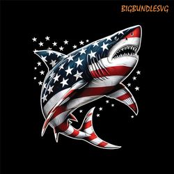 shark american flag usa 4th of july funny boys girls kids png
