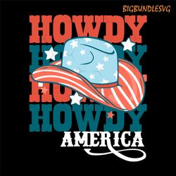 american howdy western cowgirl cowboy rodeo 4th of july svg