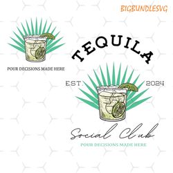 tequila social club png alcohol funny trendy graphic preppy