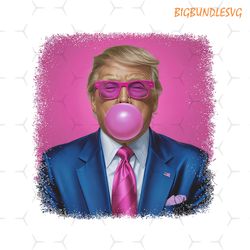 president donald trump png, digital download, pink sunglasses trump, bubble gum, digital viral trending