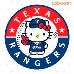texas rangers hello kitty svg baseball file download