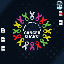 cancer suck whatever cancer, breast cancer svg, cancer aware