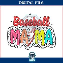 retro baseball mama sports lightning bolt ,trending, mothers day svg, fathers day svg, bluey svg, mom svg, dady svg.jpg
