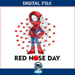 retro red nose day spiderman ,trending, mothers day svg, fathers day svg, bluey svg, mom svg, dady svg.jpg