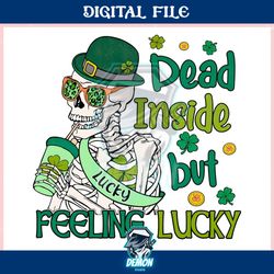skeleton coffee dead insise but feeling lucky ,trending, mothers day svg, fathers day svg, bluey svg, mom svg, dady svg.