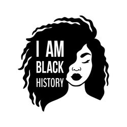 i am black history svg, melanin svg, afro girl svg, black girl svg, beautiful svg