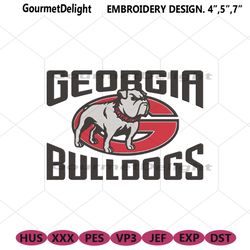 georgia bulldogs embroidery design, ncaa embroidery designs, georgia bulldogs embroidery instant file