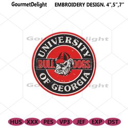 university georgia bulldogs embroidery files, ncaa embroidery files, georgia bulldogs file