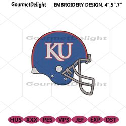 kansas jayhawks football helmet logo machine embroidery