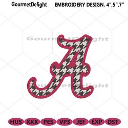 alabama crimson tide embroidery files, ncaa embroidery files, alabama crimson tide file