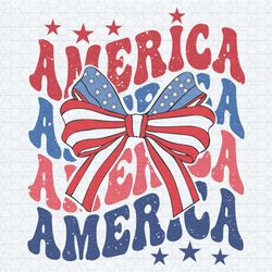 retro america ribbon bow usa flag png