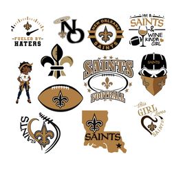 12 Files New Orleans Saints Bundle Nfl Team SVG, New Orleans Saints Team Lovers SVG