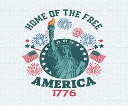 home of the free the statue of liberty svg