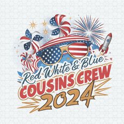 red white and blue cousins crew patriotic day png