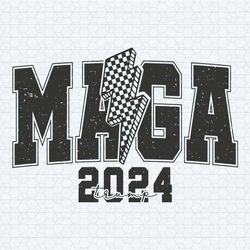 maga 2024 trump lightning bolt svg