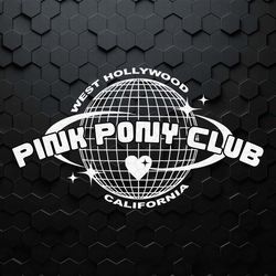 pink pony club hollywood chappell roan svg