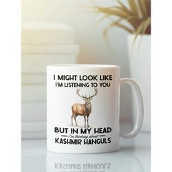 kashmir hangul gifts, kashmir stag mug