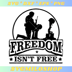 freedom is not free svg, distressed veteran svg, memorial