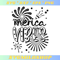 merica vibes svg, memorial day svg, fourth of july svg