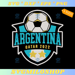 argentina worldcup 2022 embroidery design  team argentina embroidery design