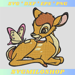 bambi deer cute embroidery designs