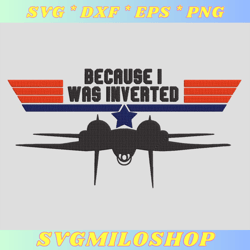 because i was inverted embroidery file  top gun embroidery machine