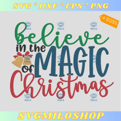 believein the magic of christmas embroidery design  believeln embroidery design