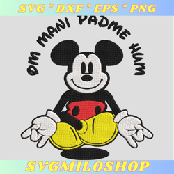 om mani padme hum embroidery design