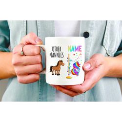 nanny gift, funny unicorn nanny mug, gifts for nanny, nanny gifts, nanny coffee cup, nanny gag gift