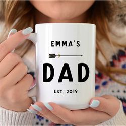 new dad gift, new dad mug, personalized mug, mug for new dads, fathers day gift, father's day mug. father's day, fathers